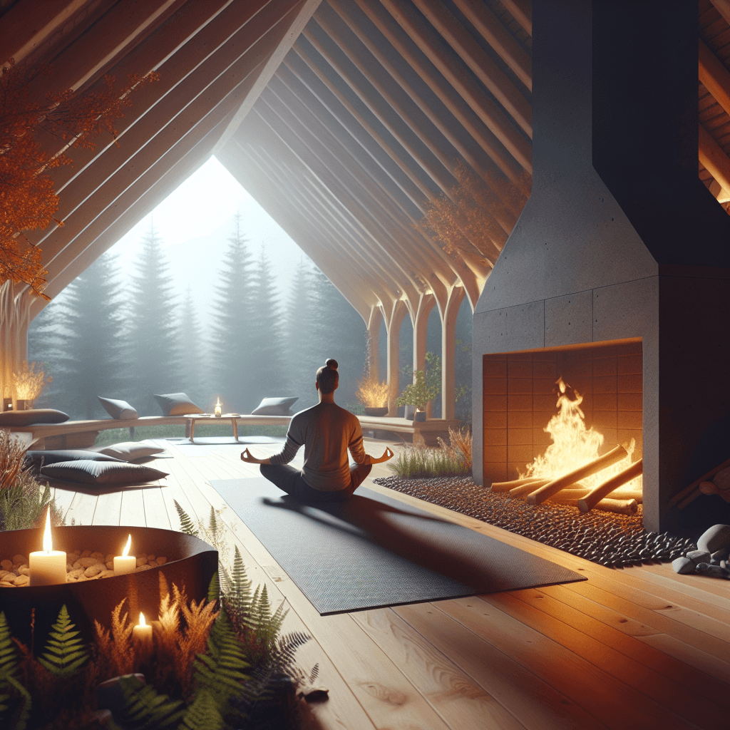 Jóga u Ohně: Relaxační Zóna pro Vaše Tělo i Duši